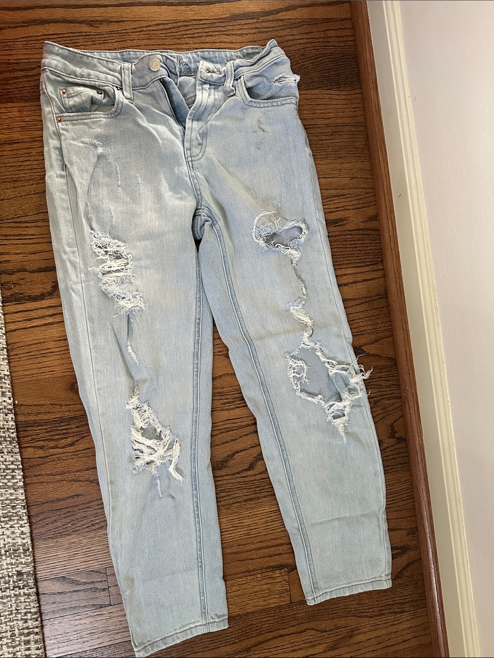 wild fable Light Blue Ripped Skinny Jeans